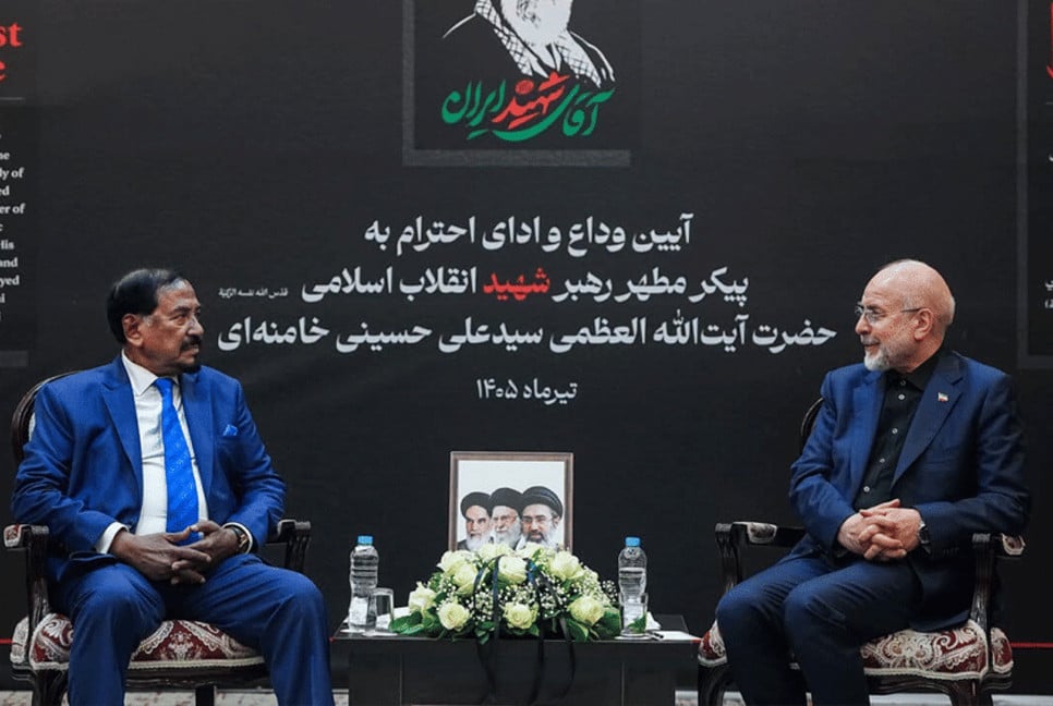 Speaker highlights friendly ties between Bangladesh, Iran during talks with Ghalibaf